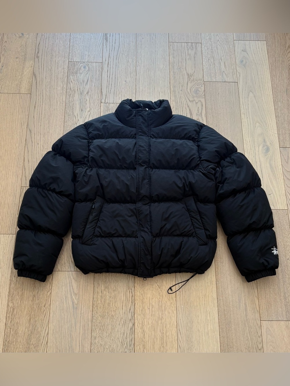 Stussy Ripstop Nylon Down Puffer Jacket Black Men’s Medium